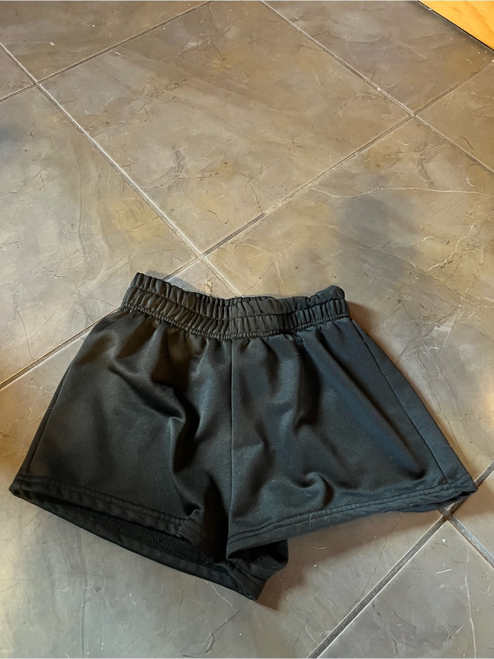 SHEIN Black Women's Athletic Shorts with Elastic Waist